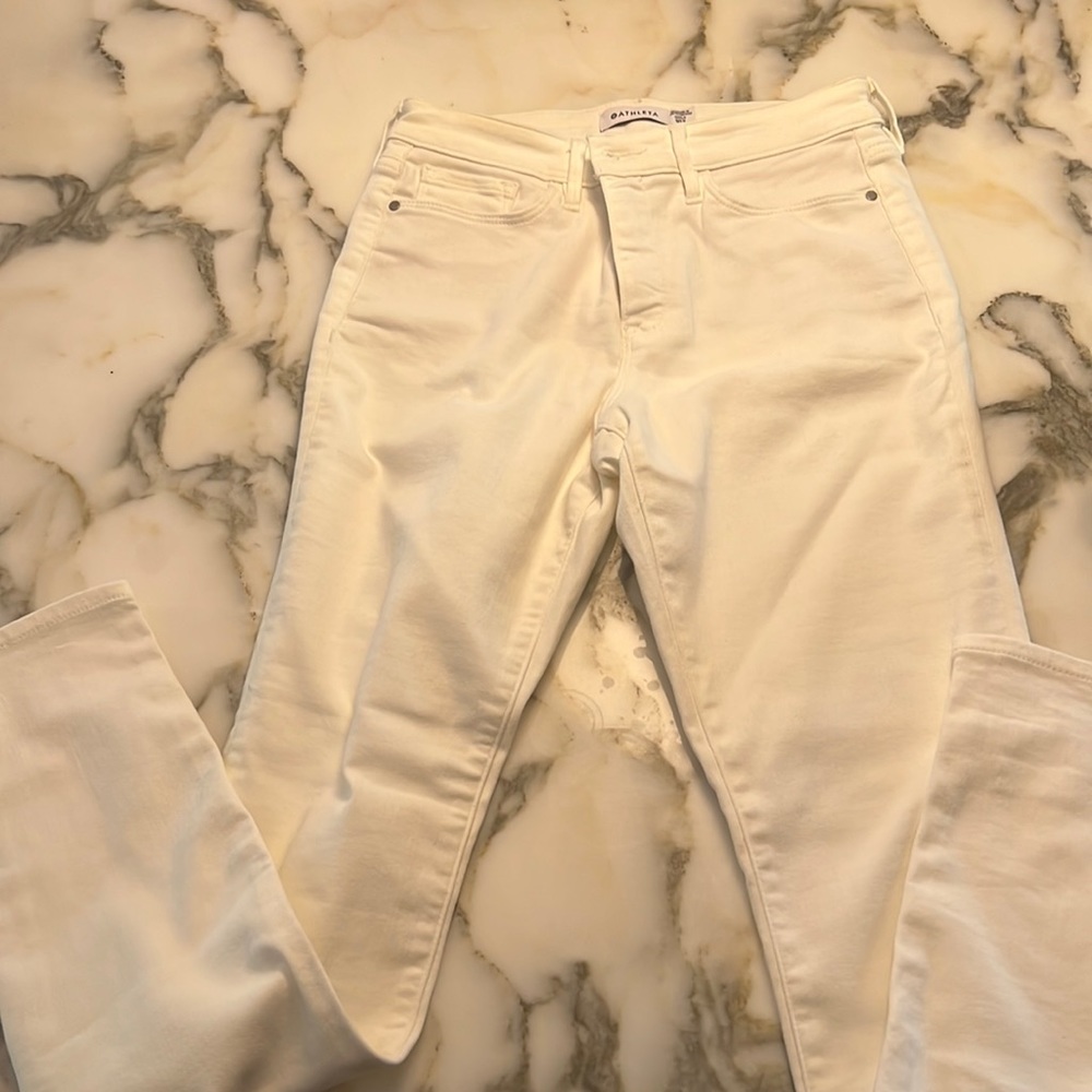 Athleta white jeans skinny